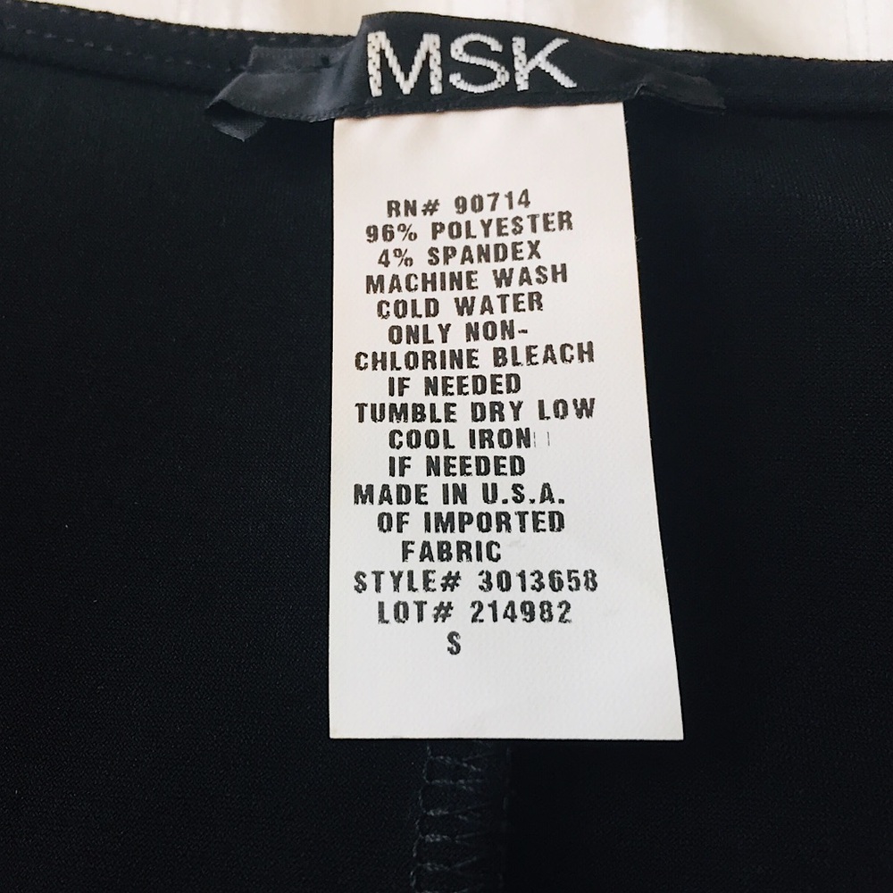 🖤 SOLD🖤MSK Black Cold Shoulder A-Line Dress (S)🖤 - Picture 8 of 8